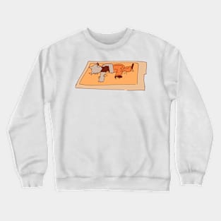 dirk trapped again (glue trap edition) Crewneck Sweatshirt